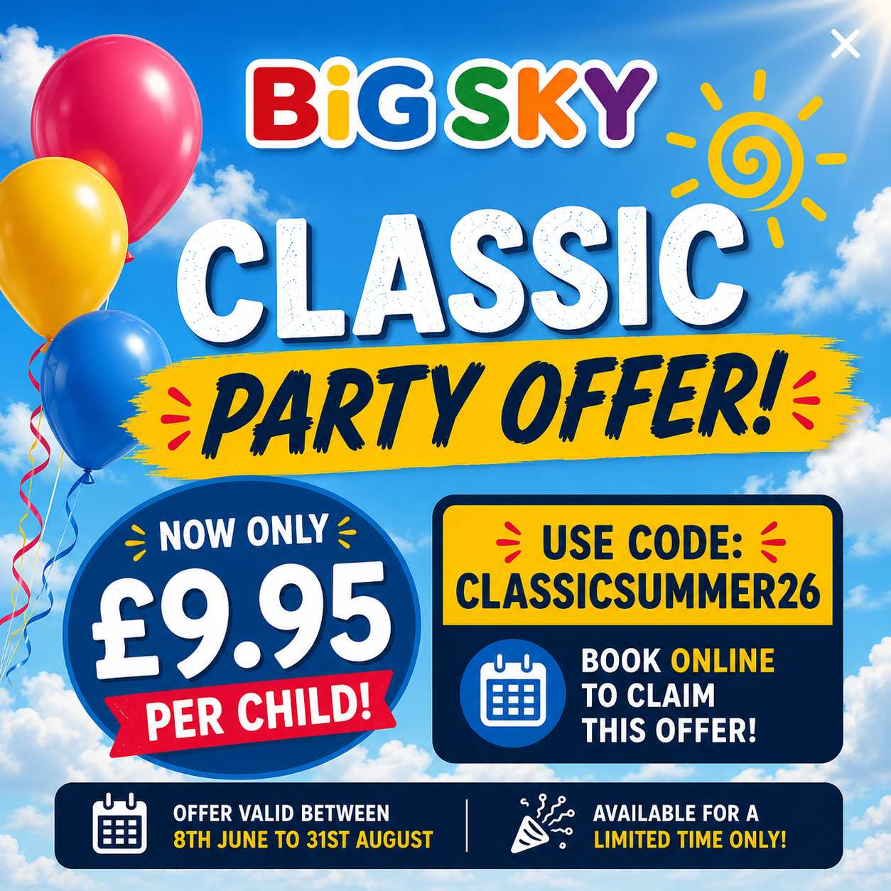 website pop up classic offer